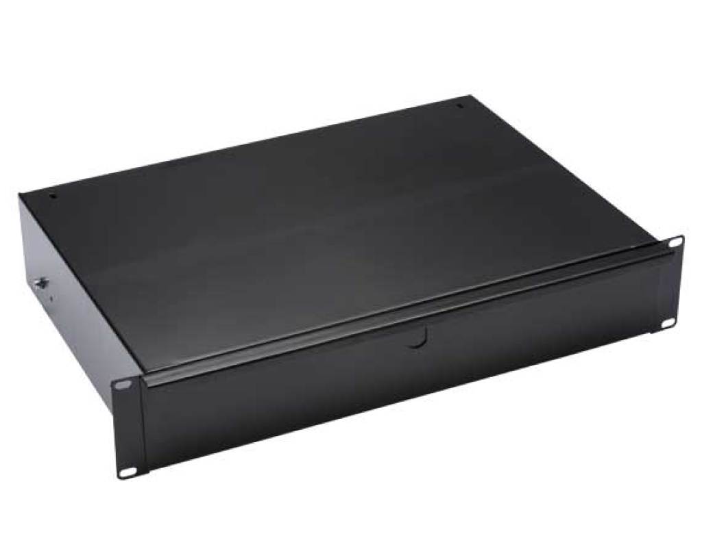 Sanus CADR2 2U Rack Drawer for Component Racks, 3.5 Deep, Black