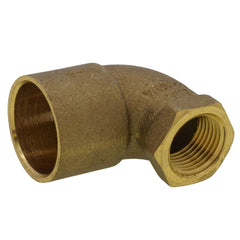 Everflow CCFL1012-NL | 1 X 1/2 NOM Cast Brass 90 Reducing Elbow C X F Lead Free