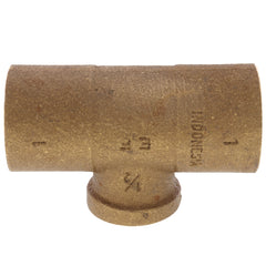 Everflow CCFT1112-NL | 1 X 1 X 1/2 NOM Cast Brass Reducing Tee C X C X F Lead Free