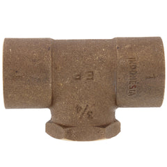 Everflow CCFT1134-NL 1 X 1 X 3/4 NOM Cast Brass Reducing Tee C X C X F Lead Free