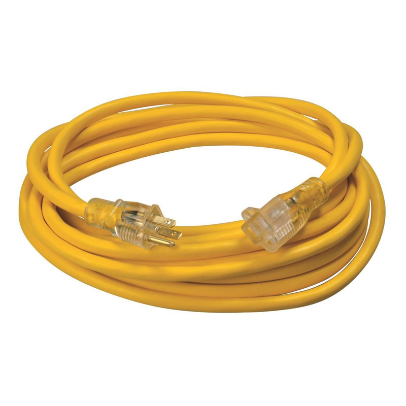 02587 Coleman Lighted End Extension Cord,12/3 SJTW,L 25'