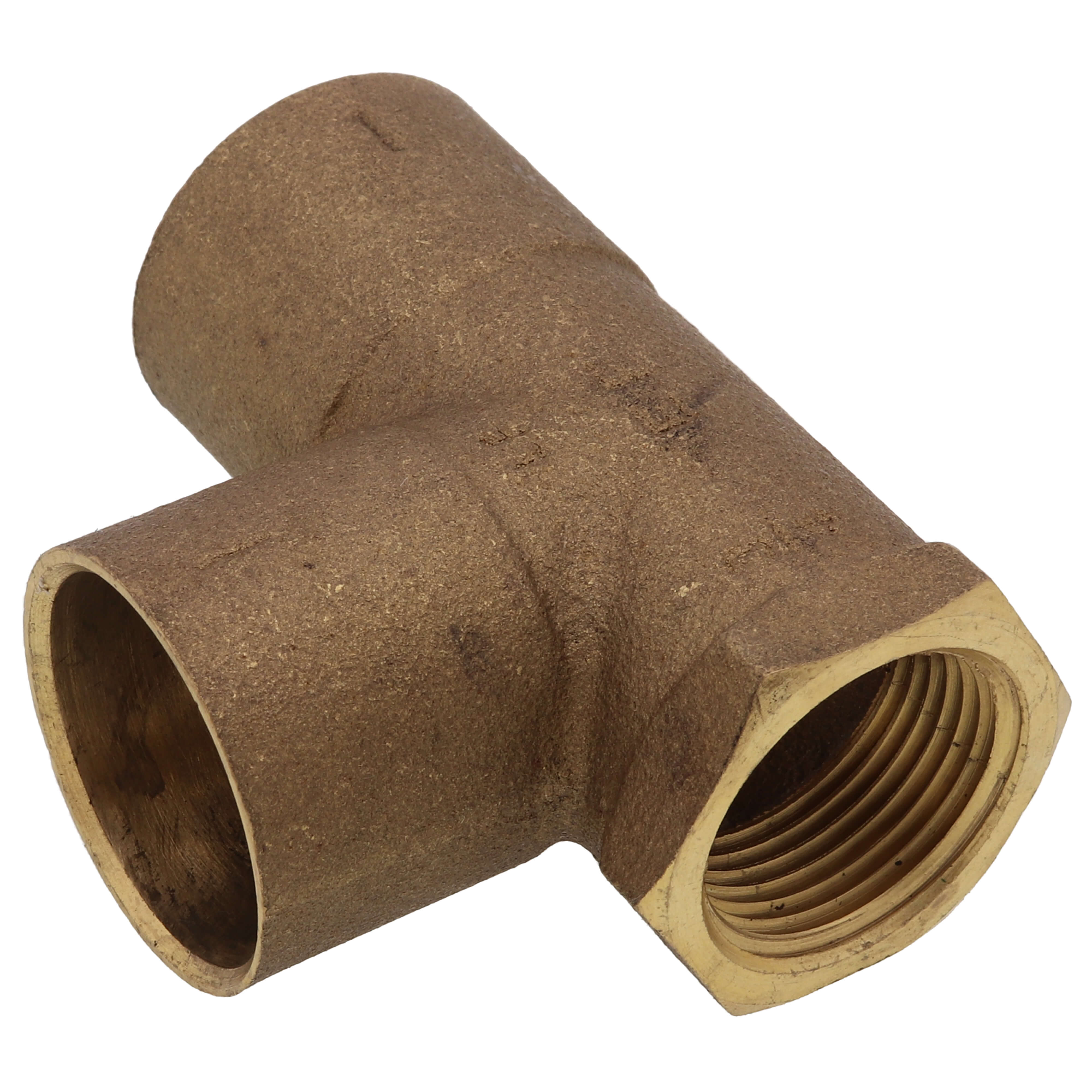 Everflow CFCT1341-NL 1 x 3/4 x 1 NOM Cast Brass Reducing Tee C x F x C Lead Free