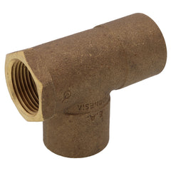 Everflow CFCT1341-NL 1 x 3/4 x 1 NOM Cast Brass Reducing Tee C x F x C Lead Free