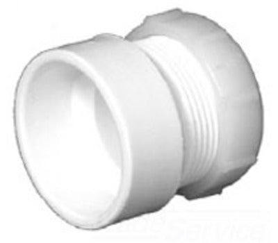 CHARLOTTE PIPE PVC00104P0600 1-1/2 in. Hub x 1-1/4 in. Slip PVC DWV Trap Adapter