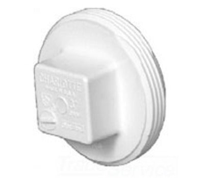 CHARLOTTE PIPE PVC001061400 6 in. Male PVC DWV Cleanout Plug