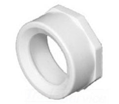 CHARLOTTE PIPE PVC001071200 3 In. Spigot x 1-1/2 In. Hub PVC Flush Bushing