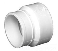 CHARLOTTE PIPE PVC001190800 2 in. Spigot x Hub PVC DWV No-Hub Adapter