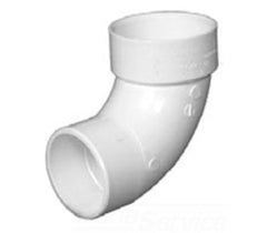 CHARLOTTE PIPE PVC003020800 1-1/2 in. Spigot x Hub PVC 90-Degree Street Elbow