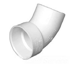 CHARLOTTE PIPE PVC003200600 1-1/2 in. Hub x Spigot PVC DWV 60-Degree Street Bend