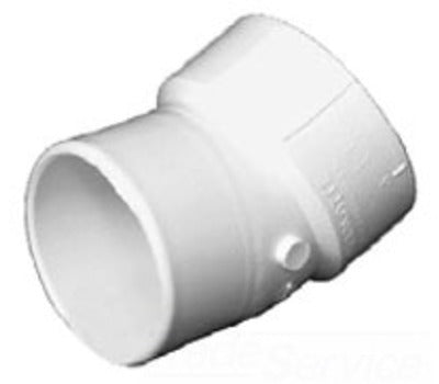 Charlotte Pipe PVC003260600 1-1/2 in. Spigot x Hub PVC DWV 22-1/2-Degree Street Bend