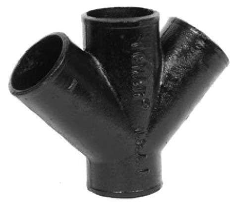 Charlotte Pipe and Foundry 00236 NHP4DY 4 NO-HUB CI DOUBLE WYE