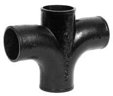 Charlotte Pipe and Foundry 00330 NHP6X 6 No-Hub CI Sanitary Cross