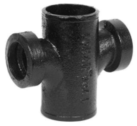 Charlotte Pipe and Foundry 00431 NHP3X112XTAP 3X1-1/2 No-Hub CI San Tapped Cross