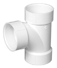 Charlotte Pipe and Foundry 03463 DWV112T 1-1/2 Sanitary Tee