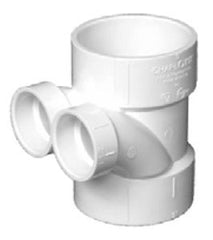 Charlotte Pipe and Foundry 03556 DWV3X112FROG 3X3X1-1/2X1-1/2 HORIZONTAL TWIN TEE