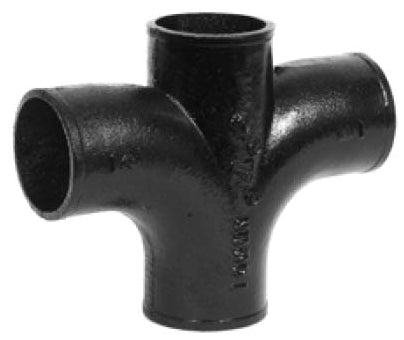 Charlotte Pipe and Foundry 00334 NHP4X2X 4X2 No-Hub Sanitary Cross