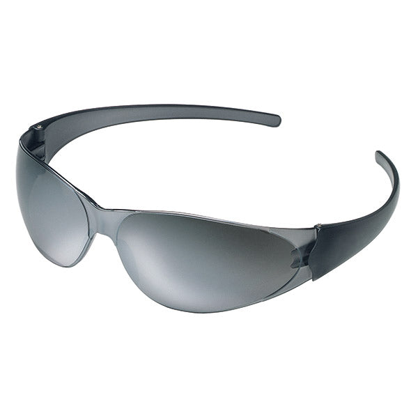 MCR Safety CK117 Checkmate Value Safety Glasses, Universal Size, Duramass Hard Coat, Silver Mirror Lens