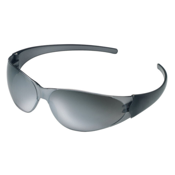 MCR Safety CK117 Checkmate Value Safety Glasses, Universal Size, Duramass Hard Coat, Silver Mirror Lens