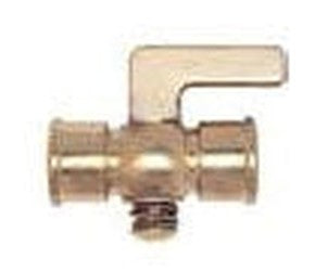 Conbraco 41-440-01 1/4, FPT x FPT, 80 PSIG, Satin Brass, Lever Handle, Shut-Off, Spring Bottom, Air Cock