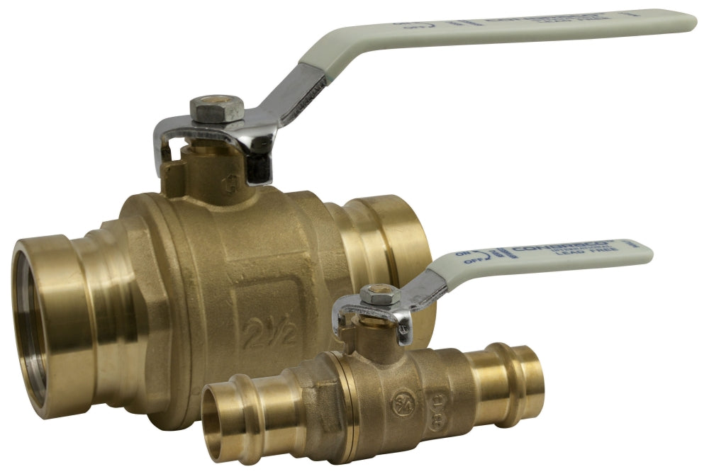 Conbraco 94VLF-109-01A 2-1/2 Press x Press 250 PSIG Lead-Free Stainless Steel Ball Valve