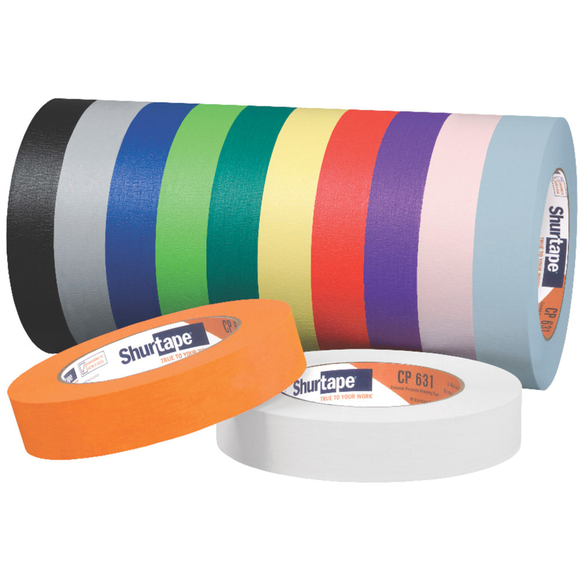 Shurtape 170341 CP 631 General Purpose Colored Masking Tape 0.70 in x 60.1 yd