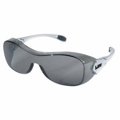 MCR Safety OG112AF Law OTG Eyewear - Anti-Fog, Gray Lens, Silver Frame