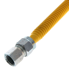 BrassCraft CSSC54-30 Gas Connector With Fittings, 1/2 inch FIP x 1/2 inch MIP x 30 inch Length