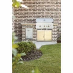 Coyote Outdoor Living C2C34NG Coyote Outdoor C Series 60000 BTU 34 inch x 25-1/2 inch x 23 inch Natural Gas Stainless Steel Built-In Gas Grill