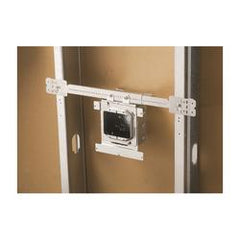 nVent CADDY TSGB1624 Telescoping Screw Gun Box Bracket, 1-1/2 in, 2-1/8 in and 2-1/2 in D Box, 15-3/4 to 25 in Stud Spacing