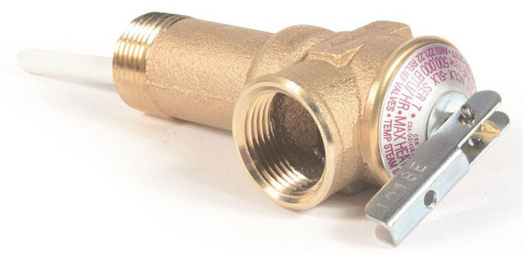 Camco Manufacturing 10493 3/4 Inlet/Outlet Temperature and Pressure Valve 210 Deg F 150 PSI