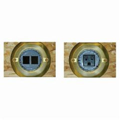 ABB E971FBDI-2 Floor Box Brass Cove - 11.8 Cubic Inches