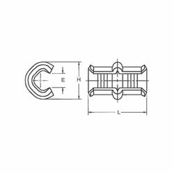 ABB 54720 Copper C-Tap Connector - 600V - 8-4/8-12