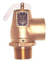 Apollo Valves 13-211-B10 Bronze Pressure Relief Valve for Steam 3/4 inch NPT 10 psi