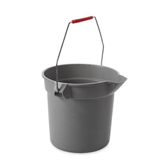 Rubbermaid Commercial FG296300GRAY Brute Round Bucket 10 qt Gray