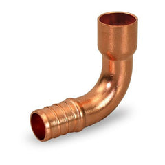 Everflow PSFAL1212-CO | 1/2 Female Sweat X 1/2 PEX Elbow Copper | PSFAL1212-CO