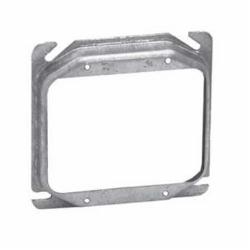 Crouse-Hinds TP496 Square Mud Ring 1/4 Raised Steel 2-Device