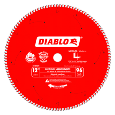 Diablo D1296N Demon - 12 x 96 Tooth Medium Aluminum Saw Blade