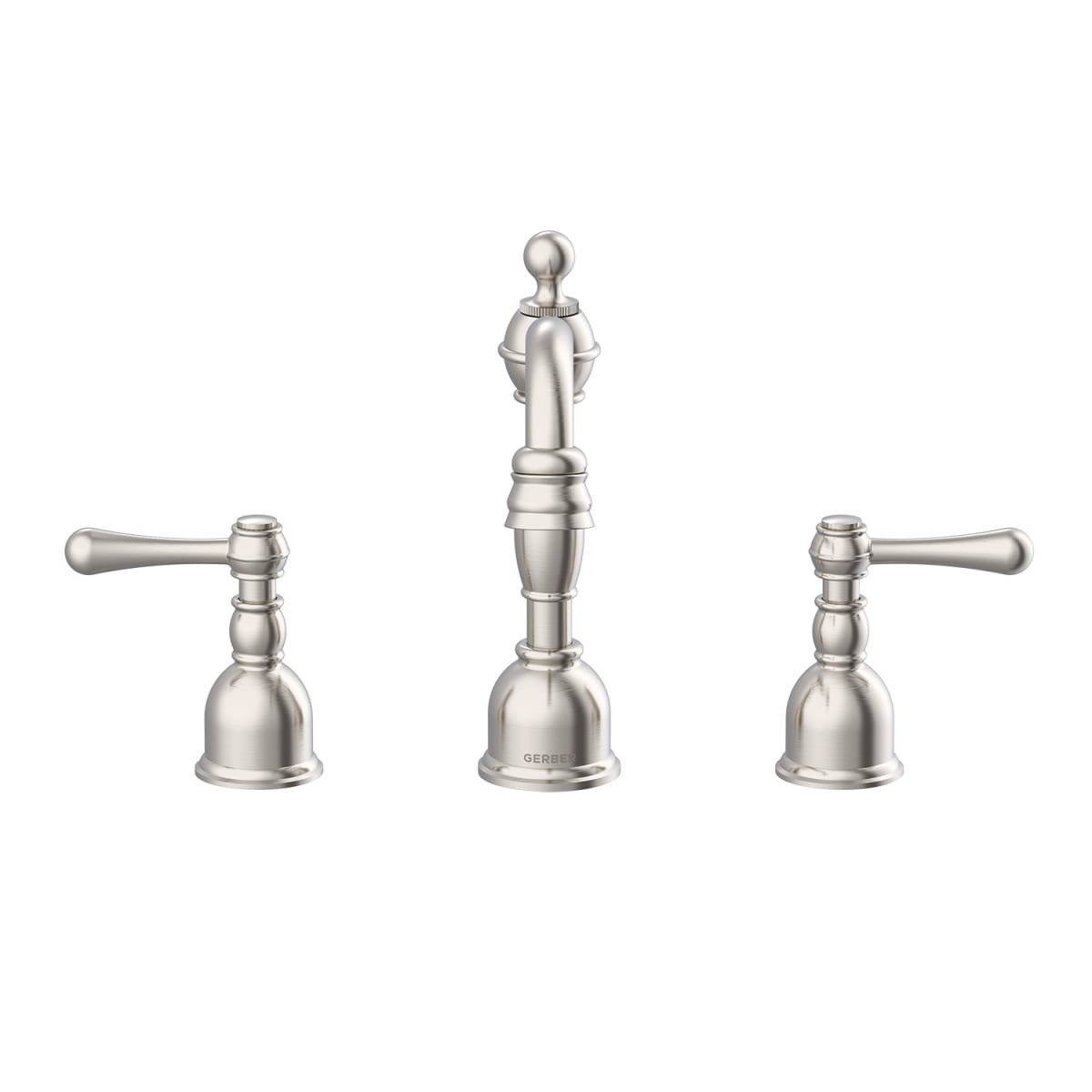 Gerber D303257BN Opulence 2H Widespread Lavatory Faucet w/ Metal Touch Down Drain 1.2gpm Br