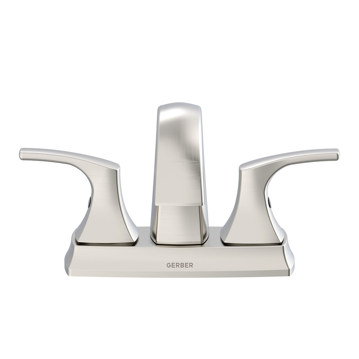 Gerber D307018BN Vaughn 2H Centerset Lavatory Faucet w/ Metal Pop-Up Drain 1.2gpm Brushed Nickel