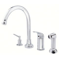 Gerber D409112 Melrose 1H High-Rise Kitchen Faucet w/ Soap Dispenser & Spray 1.75gpm Chrome