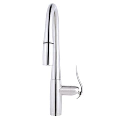 Gerber D454012 Selene 1H Pull-Down Kitchen Faucet w/ Snapback 1.75gpm Chrome