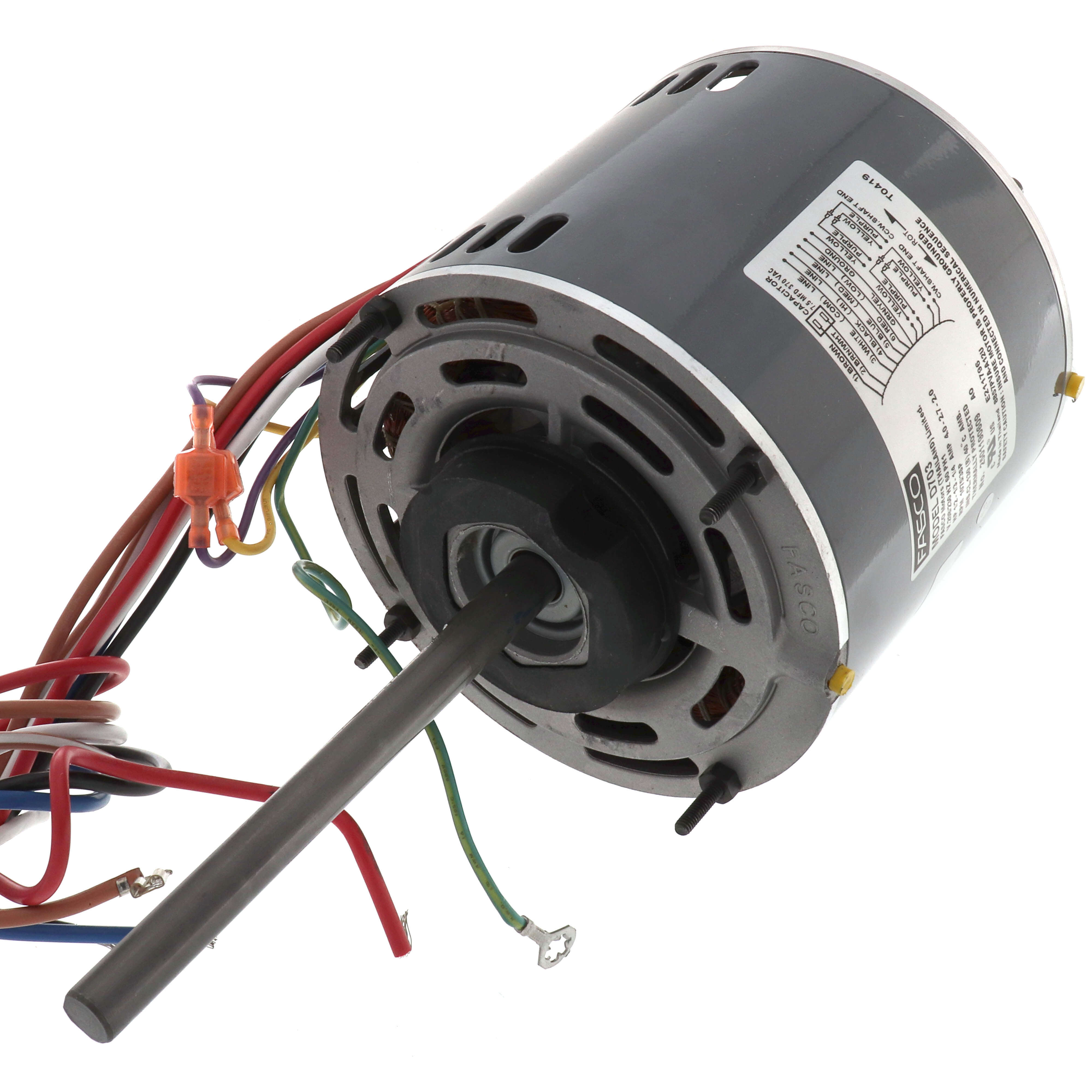 Fasco D703 5.6 Dia Condenser Fan Motor 1/2 HP 1075 RPM FA208-230VTE5.6IDCFMH