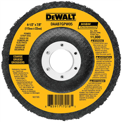 DeWalt DAAB7GPW05 4-1/2 X 7/8 Power Wheel Flap Disc