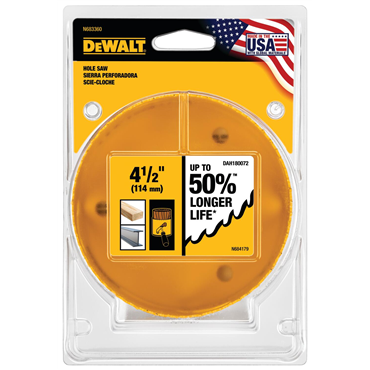 DeWalt DAH180066 4-1/8 (105MM) HOLESAW