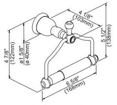 Danze D442251BN Paper Holder 6-5/8 x 4-1/8 x 4-7/8 Brushed Nickel