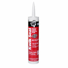 DAP 18002 Kwik Seal 10.1 oz Kitchen and Bath Adhesive Caulk, Cartridge, White