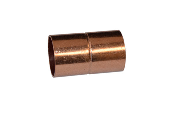 Preferred Construction Products DA03RS-06 5/8 in. Sweat x Sweat Copper Coupling with Roll Stop