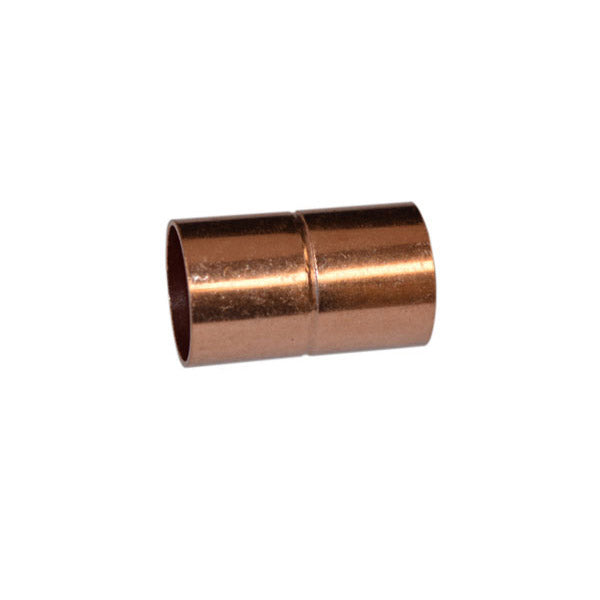 Preferred Construction Products DA03RS-11 1-1/8 in. Sweat x Sweat Copper Coupling with Roll Stop