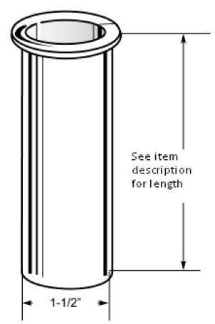 Oatey 801-1 Strainer Tailpiece Chrome 1-1/2 Inch