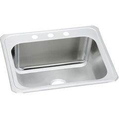 Elkay DCR2522101 Pursuit Stainless Steel 25 x 22 x 10-1/4, Single Bowl Drop-in Laundry Sink